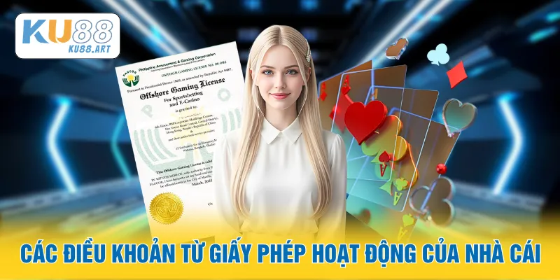 Giấy Phép Hoạt Động 1 Các điều khoản từ giấy phép hoạt động của nhà cái