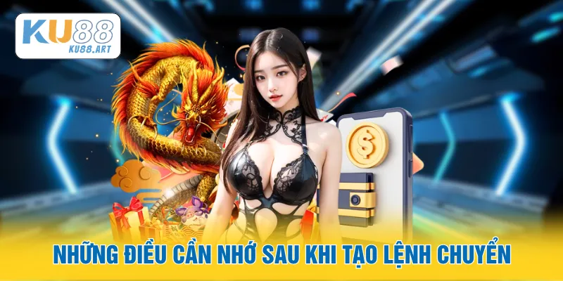 Những điều cần nhớ sau khi tạo lệnh chuyển
