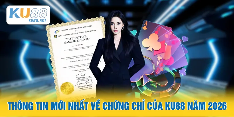 Giấy Phép Hoạt Động 3 Thông tin mới nhất về chứng chỉ của KU88 năm 2026